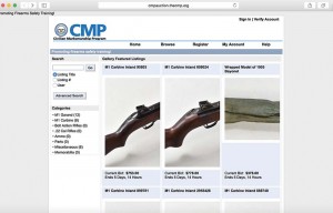 Here’s what the CMP auction site looks like online.