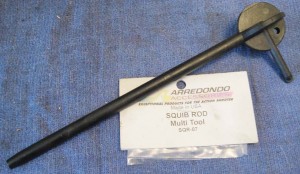 More than just a means of getting a stuck bullet out of the bore, the polymer Arrendondo squib rod is a multi-function tool. It can help with adjusting scopes, installing batteries and servicing magazines.