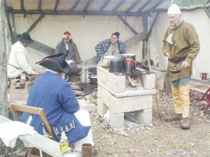 Raised hearth built at Pennsylvania squirrel camp this year. The older guys liked it especially.