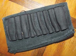 Author found a used ammo carrier that had suffered through years of service on a rifle stock, ran it through the washer and dryer, and gave it new life.