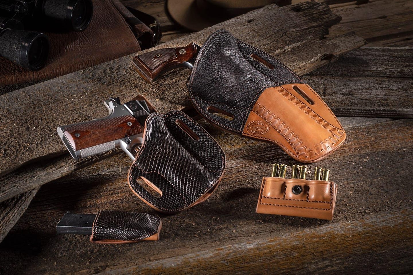 Fancy Sixgun Leather Holsters - American Handgunner